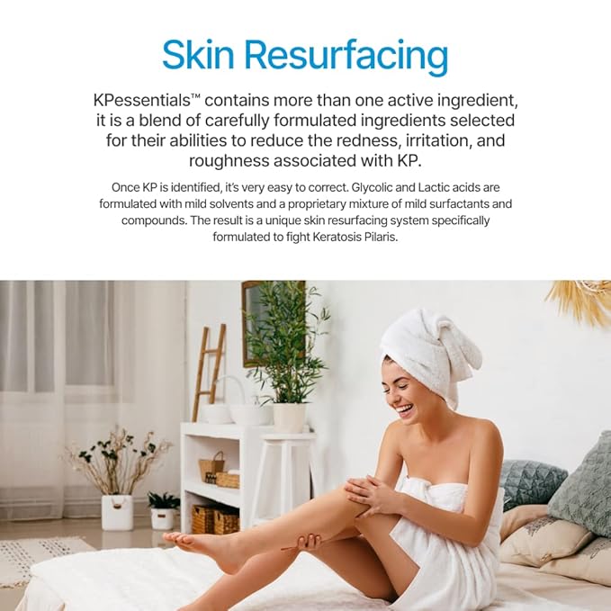 KP Essentials - Keratosis Pilaris Body Scrub and Exfoliator Cream Set - 10oz Exfoliating Set