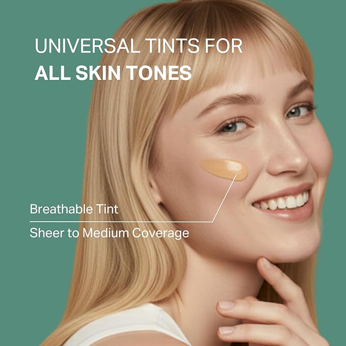 Y’OUR Tinted Moisturizer: Hydrating & Anti-Aging Tinted SPF 30, UV Protection Makeup; Sheer to Medium, Buildable Coverage; Oil-Free for Dry, Oily & Combination Skin. Made in USA. 1.35 fl. oz (Light)