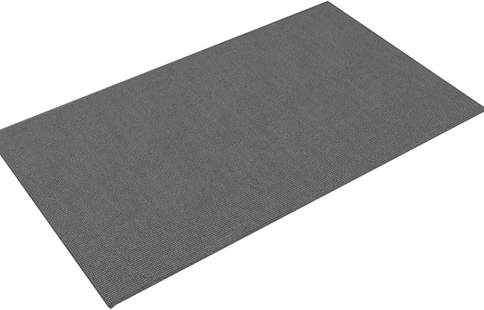 Cotton Paradise 100% Cotton Non Slip Bath Mats for Bathroom, 20x34 inch Soft Absorbent Quick Dry Machine Washable Floor Bath Mat, Dark Gray