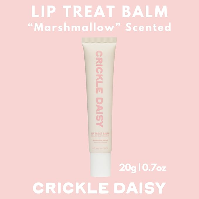 Lip Treat Balm - Hydrating & Nourishing Lip Balm with Avocado, Olive, and Coconut Oils - Smooth, Softening Lip Moisturizer & Protection for Very Dry Lips - Marshmallow Scented, 0.7oz