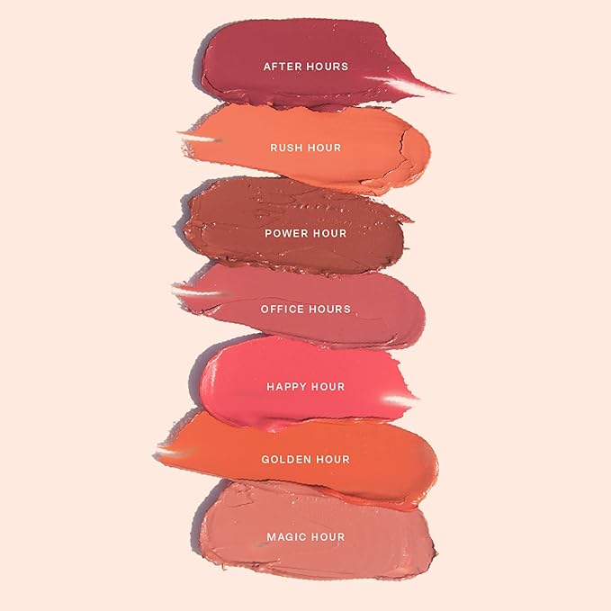 Tower 28 Beauty BeachPlease Cream Blush for Cheeks and Lips - Multi-Purpose Lip and Cheek Tint in Sun-Kissed Peach Blush - for Sensitive Skin – Color RUSH HOUR, Luminous Finish