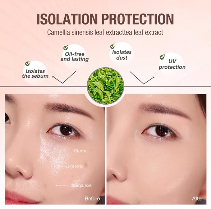 Professional Makeup Primer - Moisturizing, Oil-Free, UV Protection, Pore Minimizing, Wrinkle Smoothing, Long-lasting, Even Tone, Natural Finish