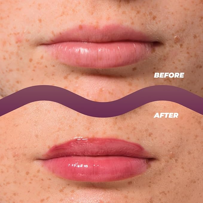 Vitamasques Lip Butter Balm - Berry Jam, Korean Lip Balm - Peptide Lip Treatment - Lips Balm Hydrating - Light Tinted Lips balm - Made in Korea - 0.33 fl.oz