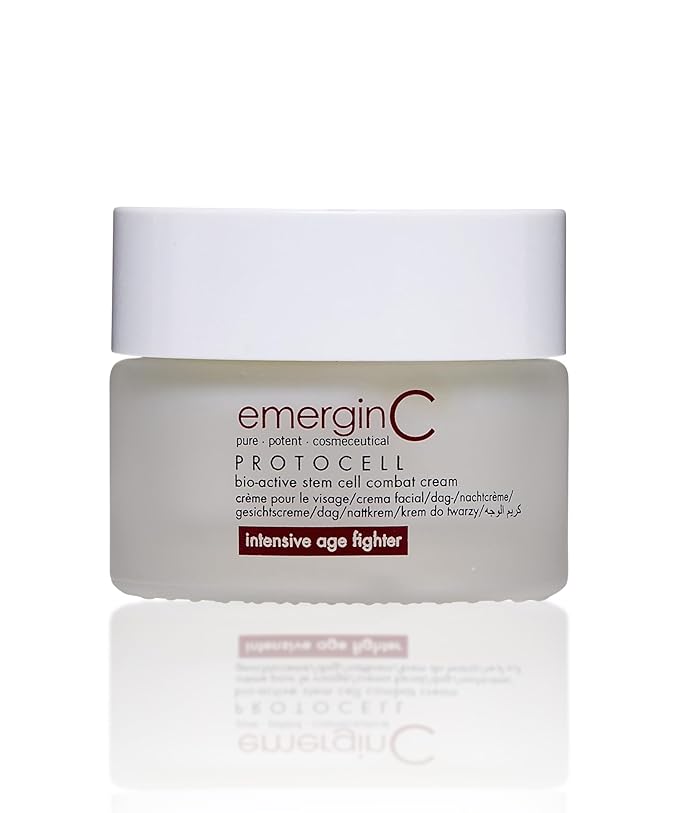 emergin C Protocell Anti-Aging Face Cream - Bio-Active Plant Stem Cell Moisturizer with Hyaluronic Acid - Combats Visible Signs of Aging, Fine Lines + Wrinkles (1.7 oz, 50 ml)