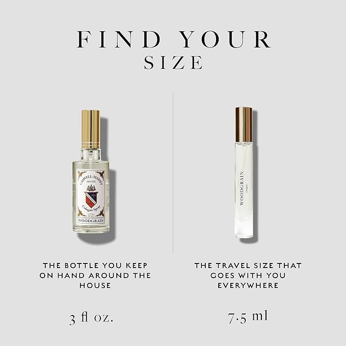 Caswell-Massey Woodgrain Sandalwood Gold Cap Cologne, Richly Sensual Santalum Album Men’s Cologne with Cedary and Hints of Citrusy Musk, 3 Fl Oz