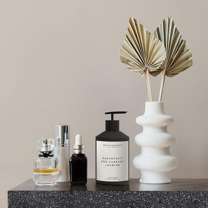 ENVIRONMENT Inspired by 5-Star Hotels MRT Lotion, 300ml Luxury Scented Lotion (Grapefruit | Red Currant | Jasmine) Bathroom Luxury, Men & Women High-End Body Lotion, Hand Cream, Dry Skin Treatment