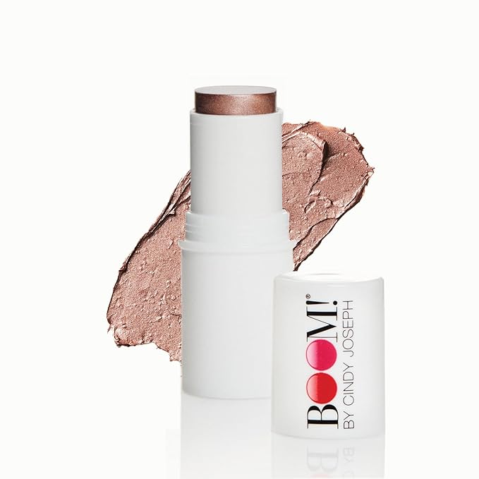 Boomstick Rose Nude ® Duo - Blush Stick in Rose Nude & Boomstick Glimmer ® Highlighter Stick, Multi-Use Vegan Moisturizer & Makeup Sticks - BOOM! by Cindy Joseph