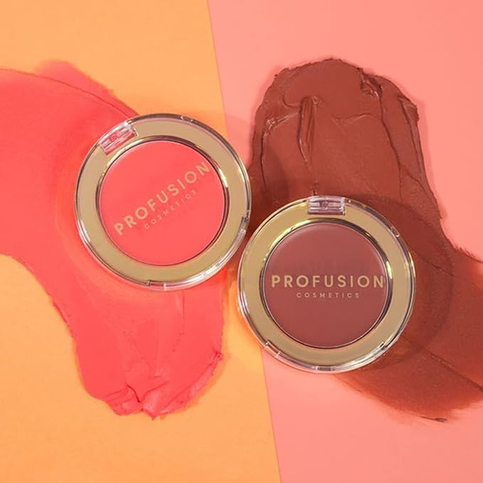 Profusion Cosmetics Cream Blush- Lightweight, Easy-Blend Creamy Texture, Soft, Natural Satin Finish Creating a Natural and Charming Makeup (Rose Petal, 1)