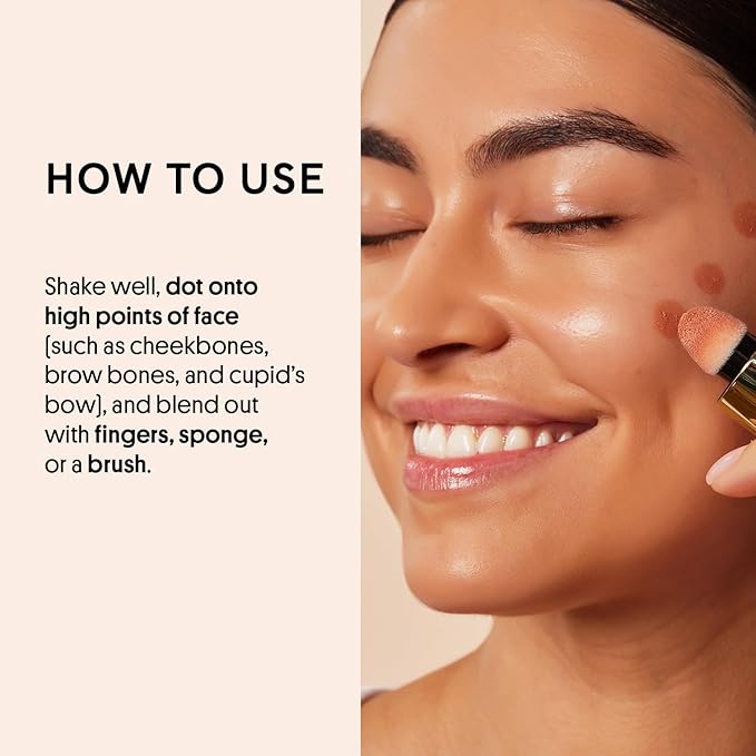 Winky Lux Cheeky Rose Liquid Highlighter, Gel Cream Blush Wand, Blendable & Buildable Pigment, Long Lasting Weightless, Nova