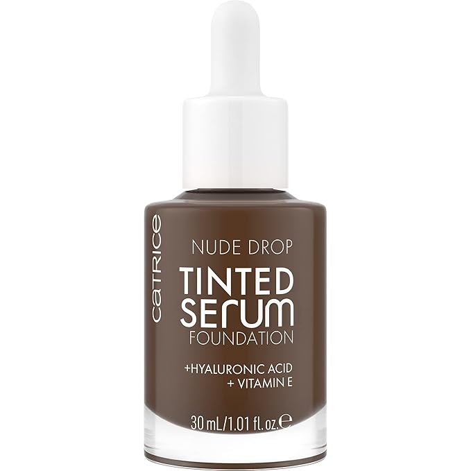 Catrice | Nude Drop Tinted Serum Foundation | Lightweight, Hydrating, Buildable Coverage | Enriched with Hyaluronic Acid & Vitamin E | Vegan & Cruelty Free (098N)
