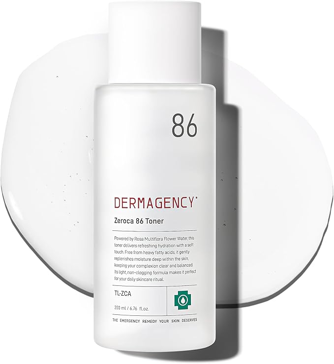 Zeroca 86 Korean Toner for Acne-Prone & Oily Skin – Fast Calming & Soothing for Breakout Relief – Calms Redness & Supports Clear Skin (6.76 fl.oz. 200ml)