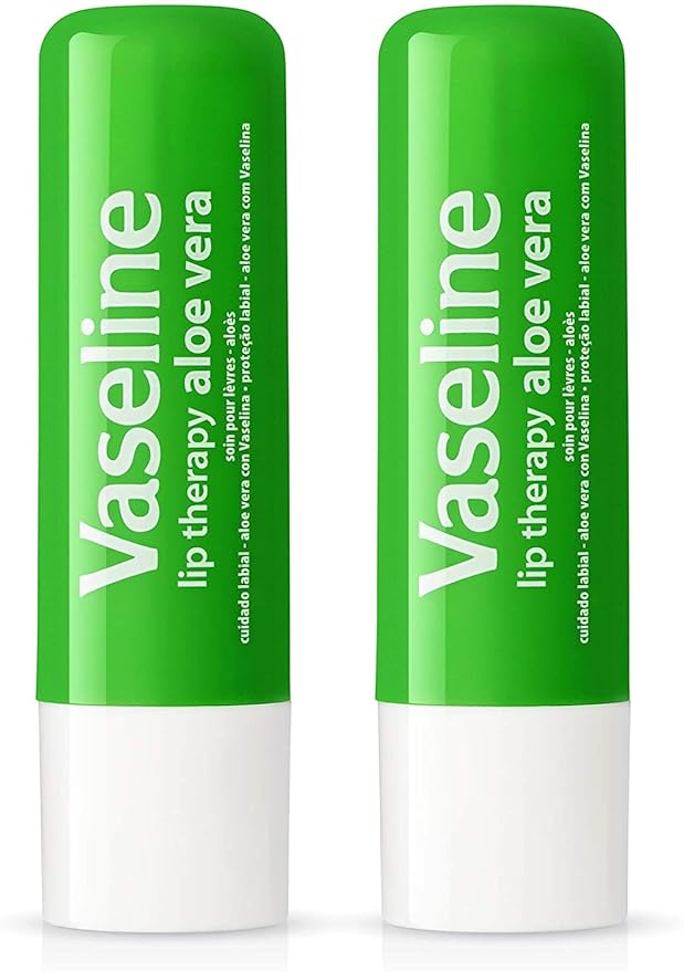 Vaseline Lip Therapy Stick with Petroleum Jelly Gift Set Includes Original, Rosy Lips and Aloe, 6 Count