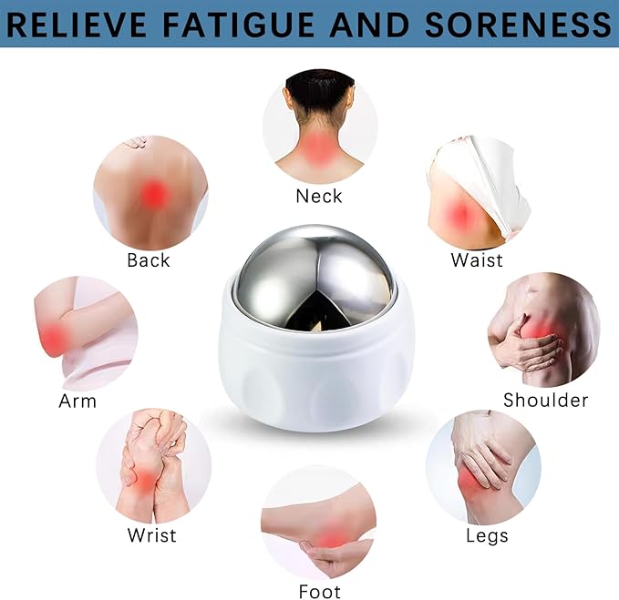 Cold Massage Roller Ball, Trigger Point Therapy, for Muscle & Myofascial Release, Deep Tissue Massage Pain Relief, Great Tool for Back/Neck Pain, Muscles Recovery