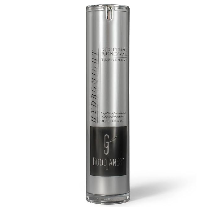 GoodJanes Hydromight Nighttime Renewal Gel with Lactic Acid, Hyaluronic Acid & Apple Stem Cells – Exfoliating & Moisturizing Night Treatment for Smoother, Radiant Skin