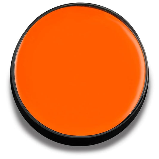 Mehron Makeup Color Cups | Stage, Foundation, Face Paint, Body Paint, Halloween | Face Paint Makeup | Greasepaint .5 oz (14 g) (Orange)