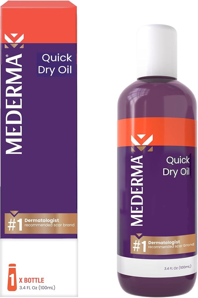 Mederma Scar Sheets and Oil Bundle; Improves Appearance of Scars and Stretch Marks; 4 Reusable Silicone Sheets and 3.4oz Fast Absorbing Botanical Oil