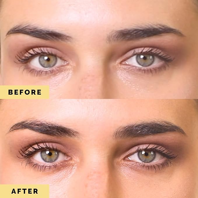 Elizabeth Mott Queen of the Fill Tinted Eyebrow Gel – Brow Filler, Volumizer & Setter – Defines, Shapes & Covers Gray Hairs – Water-Resistant, Long-Lasting – Cruelty-Free – Dark Medium Brown 4g