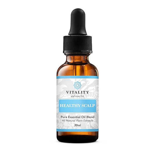 Vitality Extracts Healthy Scalp Essential Oil Blend - 30ml, Cleanse, Hair Growth, Amla Oil, Ayurvedic, Hair Repair, Strengthening, Rejuvenate, Luster & Shine