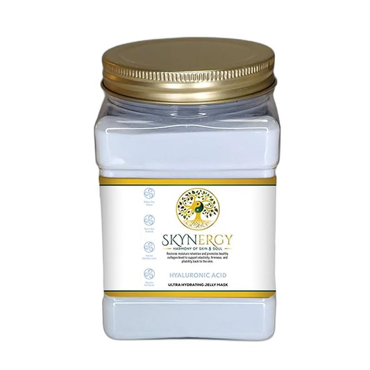 Hyaluronic Acid Jelly Mask - Professional Grade HydroGlo facials professional Peel Off Face Mask for Skin Hydration, Radiance, Reduced Fine Lines, and Pigmentation | 30 fl oz