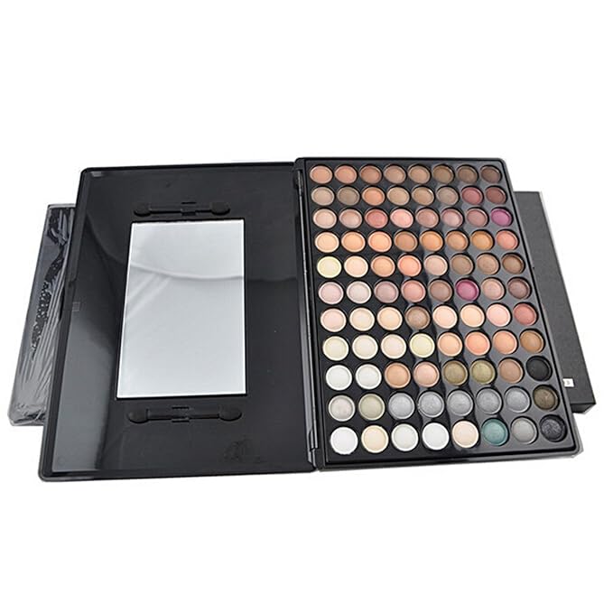 Naked Nude Eyeshadow Palette with Mirror and Eyeshadow Applicators, 88 Color Neutral Warm Matte Shimmer Eye Shadow Palette Makeup for Brown, Green, Blue, Hazel, Grey Eyes Makeup Kit for Women