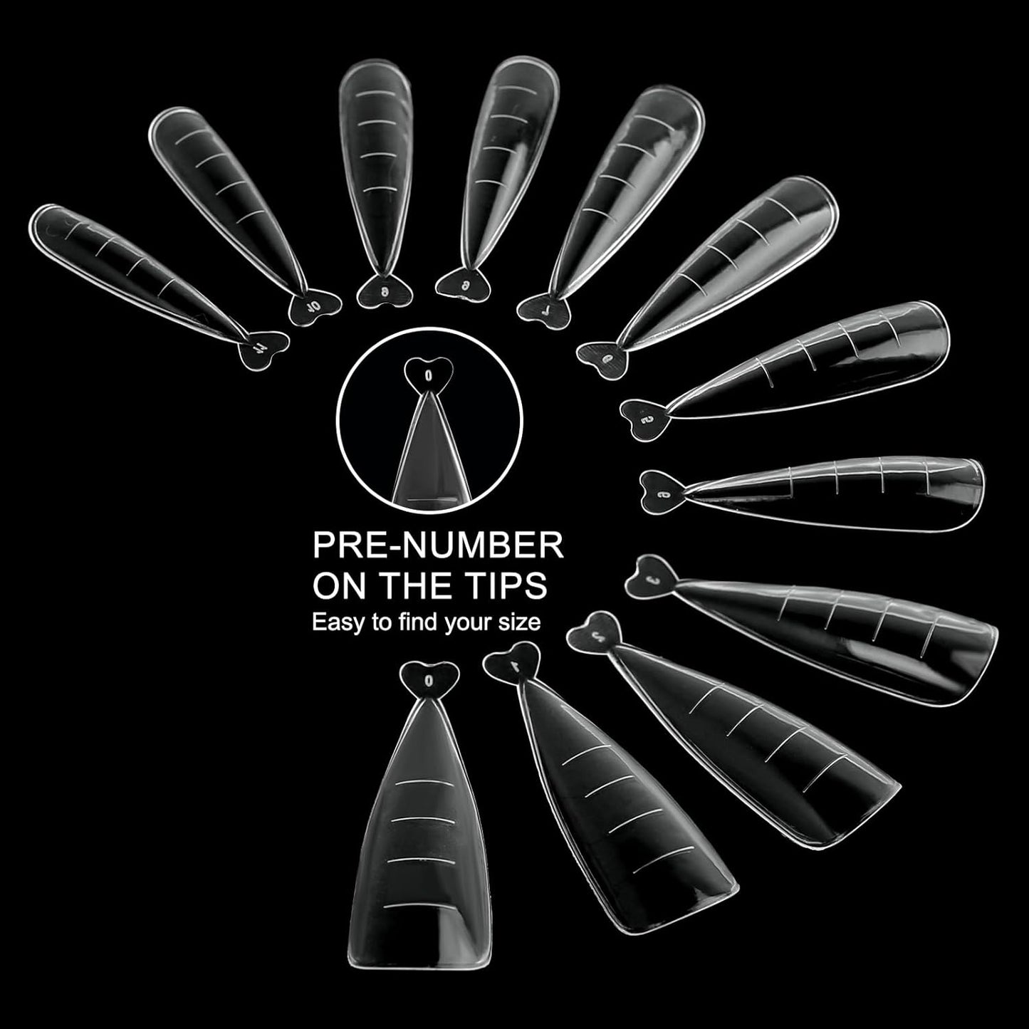 120Pcs Dual Nail Forms,Flat Stiletto Extension Poly Nail Gel Nail Forms Full Cover Reusable Nail Molds 12 Sizes for Solid Nail Gel Glue Nail Art Design Salon&DIY