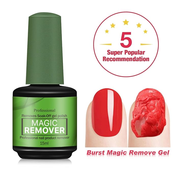 Gel Nail Polish Remover Acetone Nail Polish Remover Cuticle Remover Gel Polish Remover Gel Remover for Nails Removedor De Esmalte Gel 15 ml