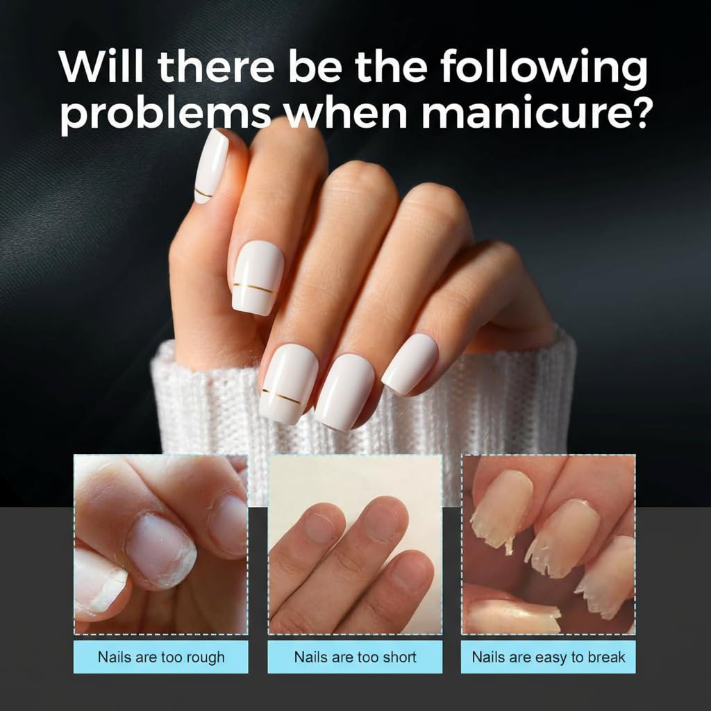 TOMICCA Extra Short Coffin Nail Tips Acrylic Nails 240Pcs Acrylic Nail Kit Pre-shape Full Cover Clear Nails For Nail Extension Home DIY Salon 15 Sizes Gel Nails