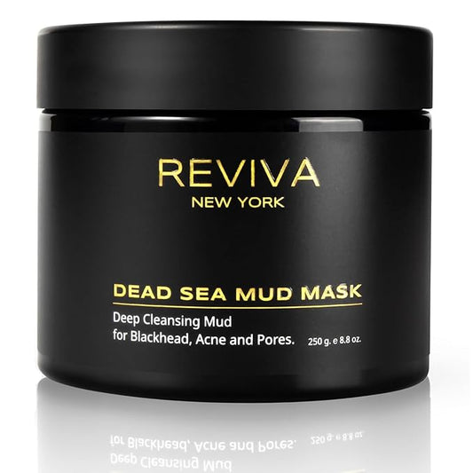 Dead Sea Mud Mask for Face and Body - Clay Mask for Blackhead Remover, Acne Treatment and Pore Minimizer - Organic Clay Mask for Men & Women - Deep Cleansing Recovery Mud Mask for Skincare
