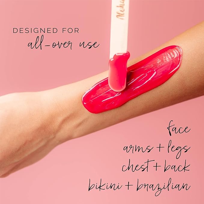 KoluaWax Hard Wax Beads for Hair Removal – Coarse Hair Formula – Face, Brazilian, Underarm, Back Chest, Bikini Waxing – Dragon Fruit & Hibiscus 1lb Refill for Wax Warmers & 10 Applicator Sticks 2 Pack