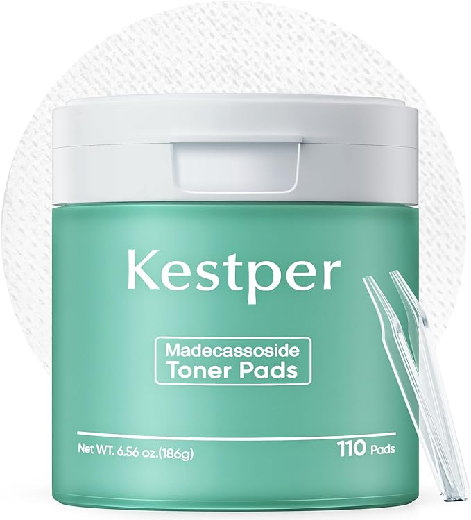 Madecassoside Toner Pads | 110 Pad Calming Face Pads with Centella Asiatica to Soothe,Balance Skin Tone,Fades Blemishes & Spots | Daily Face Skincare