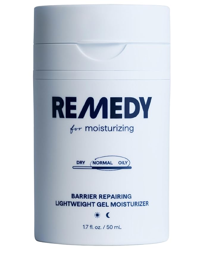 Remedy for Light Moisture - Barrier Repairing Hydrating Lightweight Gel Moisturizer Water Cream for Normal to Oily Skin - By Dermatologist Dr. Shah, 1.7 fl. Oz
