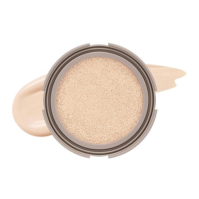 MOONSHOT KOREA Conscious Fit Cushion Foundation Flawless Coverage,Glass skin,Long-Lasting, Lightweight, Buildable Coverage,k-beauty (15N Cosmic Cream, [refill] Conscious Fit Cushion)
