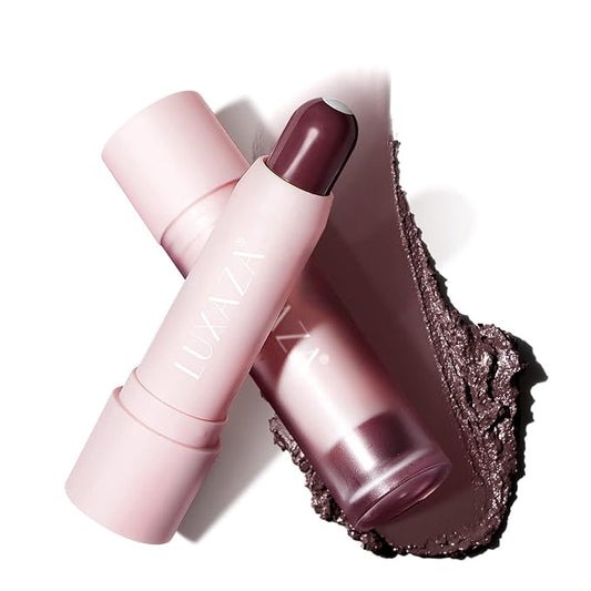 Tinted Lip Balm, Natural Semi-Gloss Finish, Hydrating / Coloring 2 in 1 Lip Stick for Girls & Women 01 Dark-Mauve