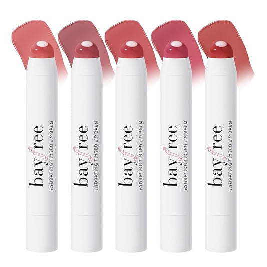 Tinted Lip Balm Plumper Set, Glossy, Pump Lips, Lightweight, Moisturize & Tint with Jojoba Seed Oil, Vegan Lip Balm Lip Care Present