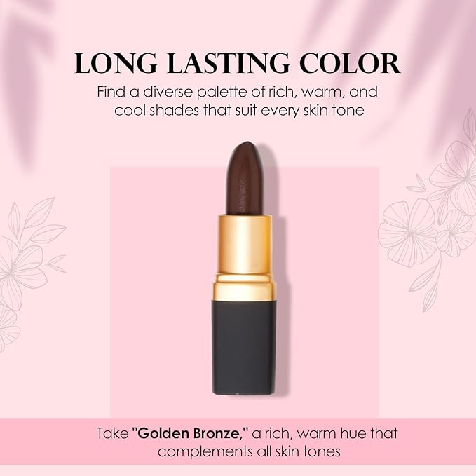 Vera Moore Cosmetics Soft Creme Lipstick - with Maximum Hydration & Moisture, Long Lasting Light Weight Opaque Color & Staying Power - Won't Feather or Fade - Fragrance & Paraben Free (Chocolate)