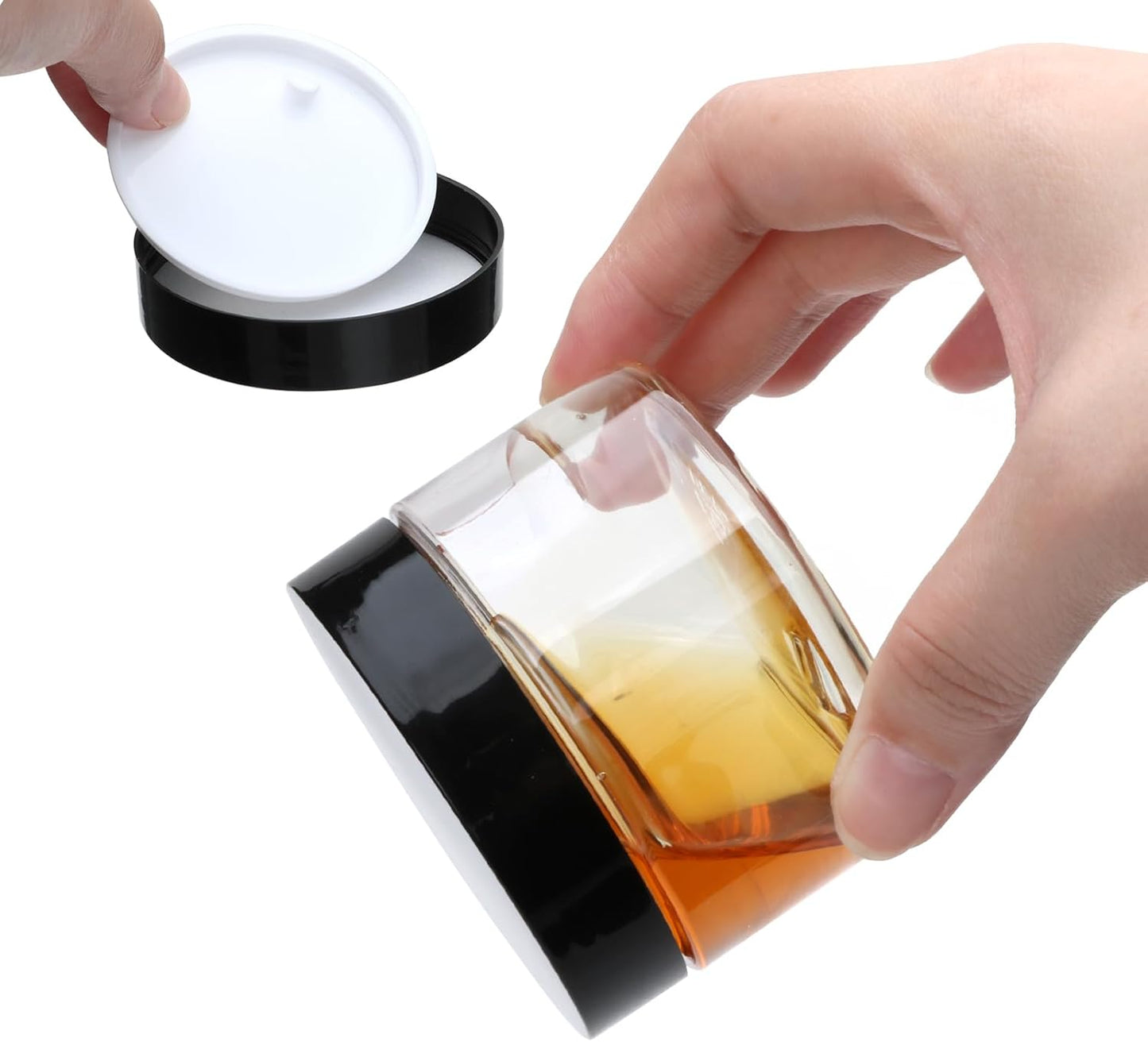 54 Pack 4oz Plastic Containers with Lids, Jars with Lids, Great for storing,lip balms, creams, ointments, cosmetics, samples