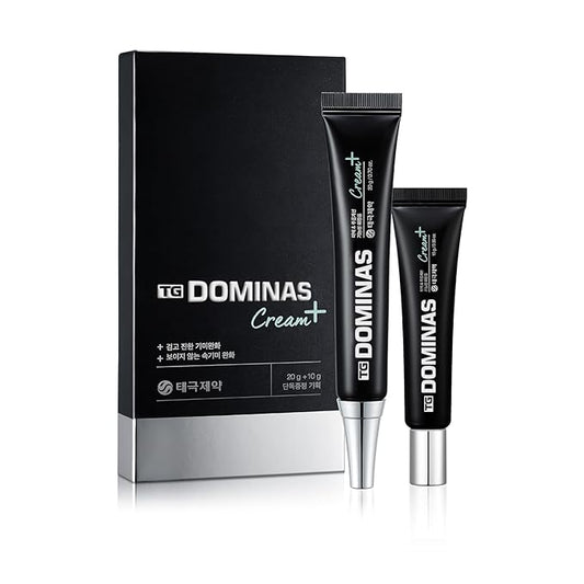 DOMINAS Dark Spot Corrector Cream Plus | Advanced Korean Formula with Niacinamide, TECA, Urea & Panthenol to Improve Uneven Tone, Skin Elasticity & Visible Discoloration | Travel Kit (0.7 + 0.35 oz)