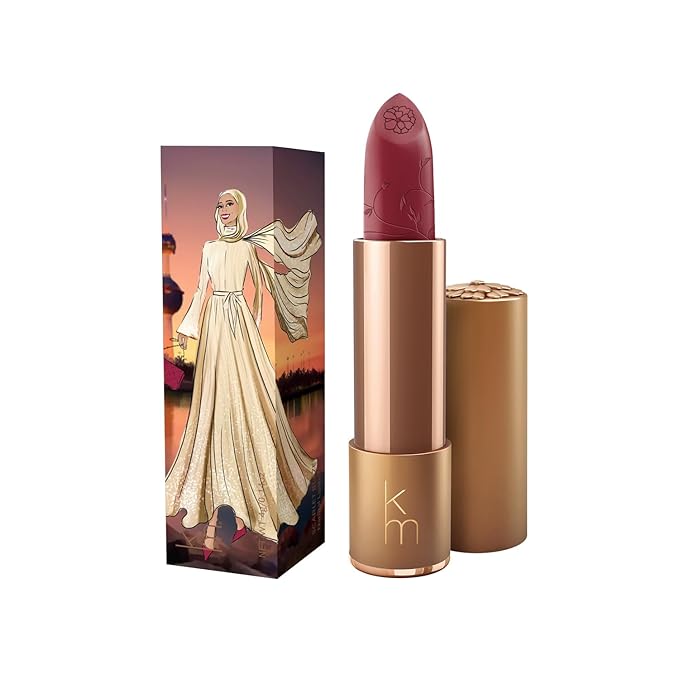 Karen Murrell - Natural Lip Stick - 11 Scarlet Blaze - Dark Red Lipstick - Matte Finish, 100% Natural Ingredients, Moisturizes & Hydrates Lips - Paraben & Cruelty Free