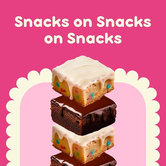 Prime Bites Protein Brownie from Alpha Prime Supplements | High Protein, Collagen Fortified Low Sugar Treat | Delicious Snack | 12 Bars per Box (Peanut Butter Candy Crunch)