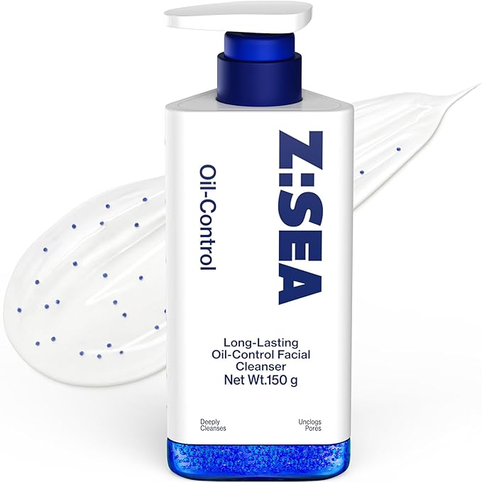 Z:SEA Foaming Face Wash for Men (5.29 Ounce) - Amino Acid & Salicylic Acid Formula with Dual Seaweed, Gentle Cleanser to Control Oil & Fight Acne