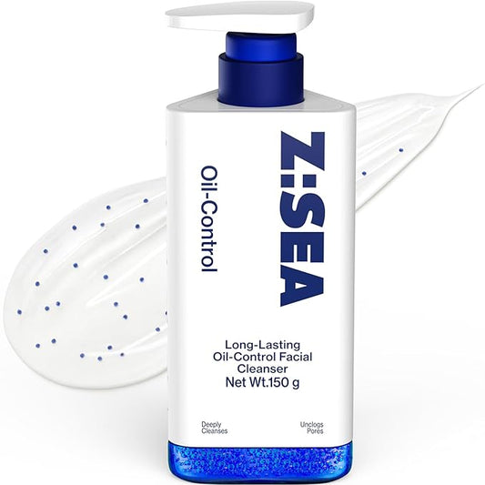 Z:SEA Foaming Face Wash for Men (5.29 Ounce) - Amino Acid & Salicylic Acid Formula with Dual Seaweed, Gentle Cleanser to Control Oil & Fight Acne