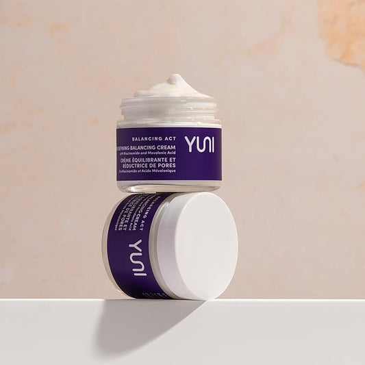YUNI | Niacinamide Moisturizer | Collagen Boosting Face Cream | 5% Niacinamide | For Sensitive Skin | Anti-Aging Skincare | Skin Tightening | Plant Based | Vegan Skincare | 1.7 oz