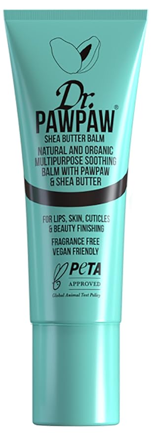 Shea Butter, Multi-Purpose Natural No Fragrance Balm for Hydrating Lips, Skin, Hair, Cuticles, Nails & Beauty Finishing (10 ml)