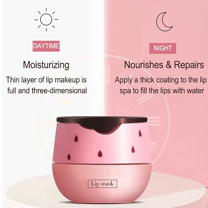 4PCS Bee Lip Balm Lip Mask Honey Pot,Honey & Strawberry Lip Mask Propolis Moisturizing Lip Balm with Stick - Hydrating Prevention Dry & Cracked Lip Scrubs Exfoliato Lip Wrinkle Care(Honey&Strawberry)