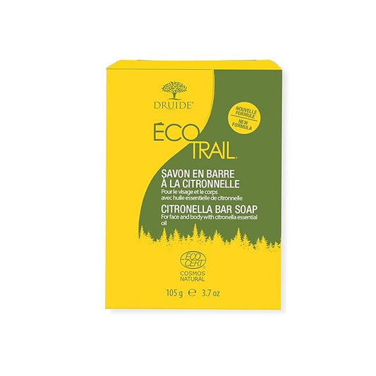 Ecotrail Citronella Outdoor Soap – 2-in-1 Multi-purpose Cleaner, All Natural Bar Soap For Women, Palm-Free & Vegan – 105 g (3.7 oz) Lemongrass