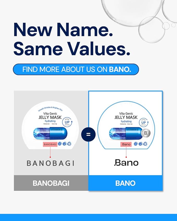 Vita Genic Jelly Face Hydrating Mask 10EA – Firming Sheet Mask for Sensitive Skin, Korean Glass Skin Care with Mineral Water, Vitamin C & Niacinamide, Fragrance-Free