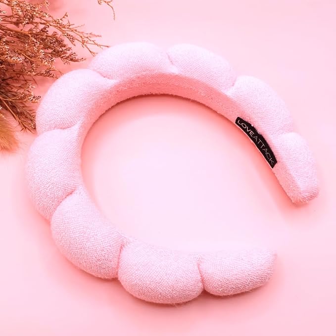 Spa Terry Cloth Headbands - Versatile for Face Washing, Makeup Application, Facial Treatments, and Mask Wearing