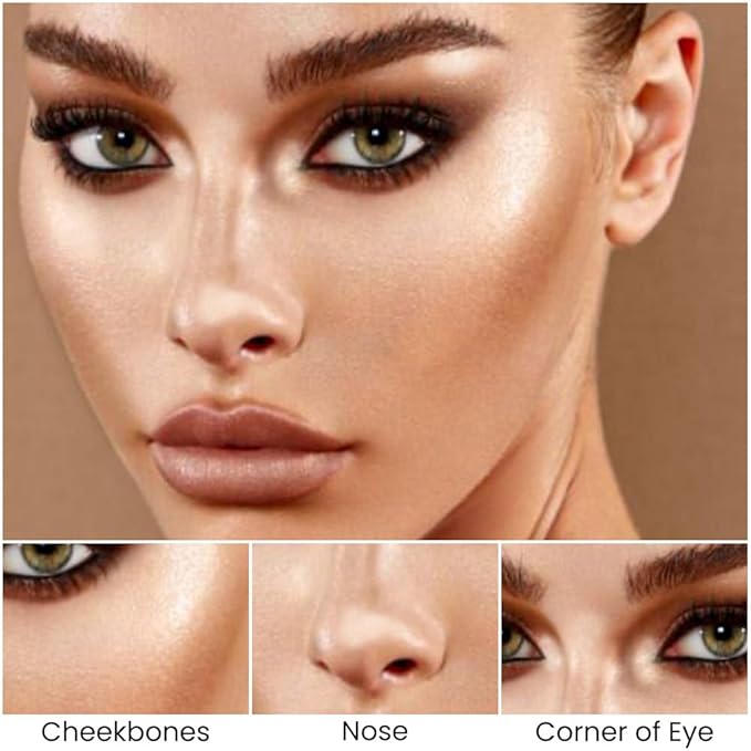 evpct 2in1 Face Shaping & Contouring Stick Cream Contour Concealer Bronzer Stick Makeup Kit for Face Highlighter Makeup Stick contorno maquillaje de maquillaje, NEW Medium + NEW Medium Tan