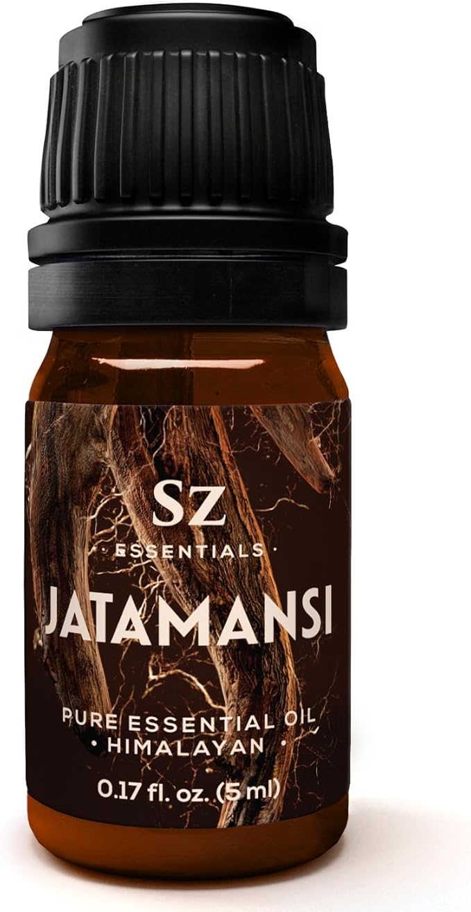Jatamansi Essential Oil aka Spikenard - 100% Pure & Undiluted - Extracted from Nardostachys Jatamansi - Strong & Powerful Scent with Earthy Overtones - Therapeutic Grade - 0.17oz