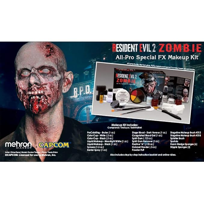 Mehron Makeup RE2 Zombie All-Pro Makeup Kit